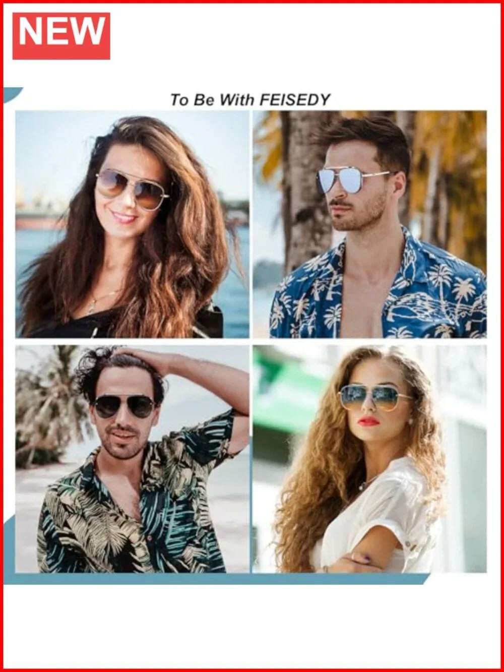 Oversized Aviator Sunglasses Metal Frame Gradient Lenses UV Protection